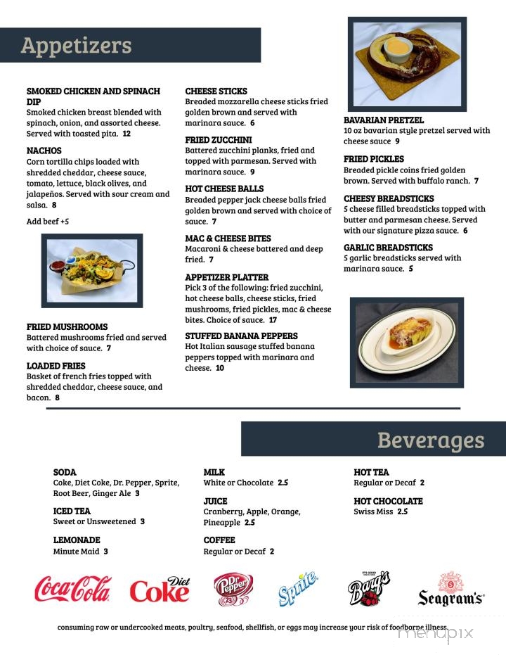 Foggy Mountain Lodge - Stahlstown, PA menu_pic