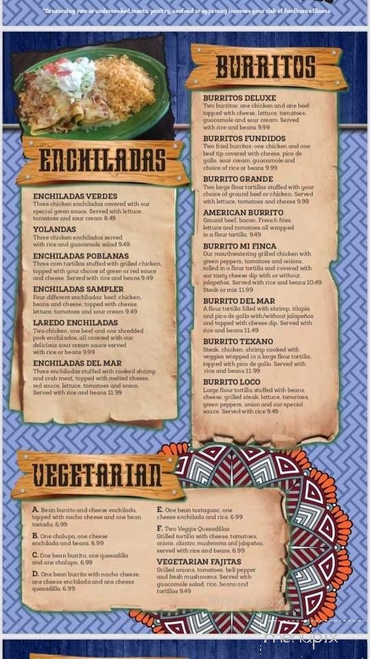Mi Finca Mexican Restaurant - Wallace, NC menu_pic
