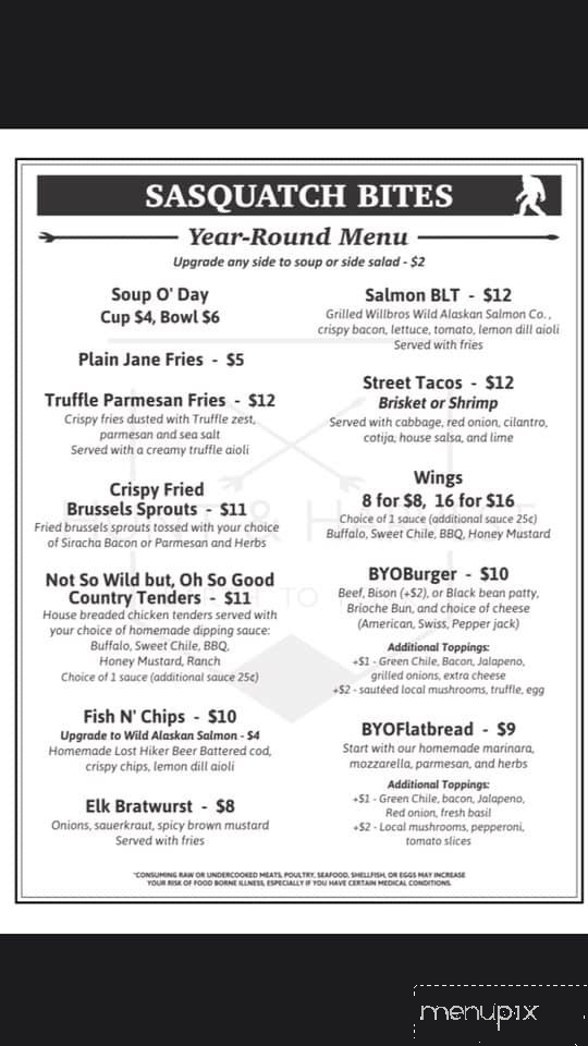 Hunt and Harvest at The Mercantile - Ruidoso, NM menu_pic