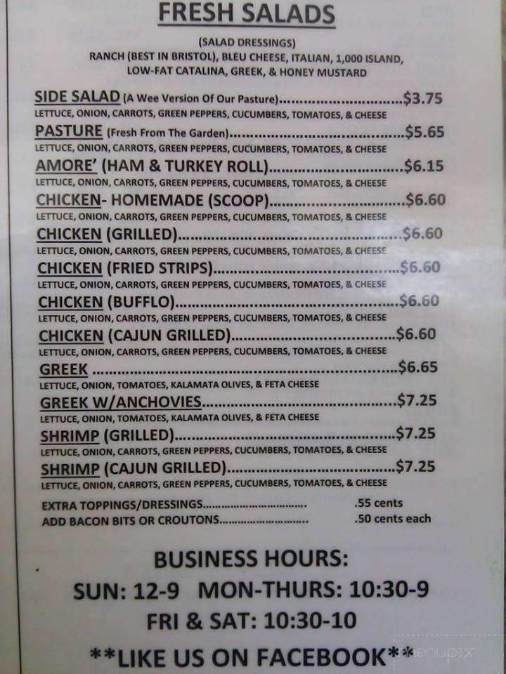 Hambino's - Bristol, TN menu_pic