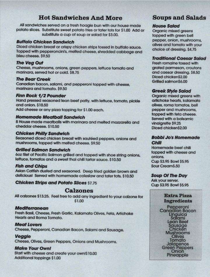 Finn Rock Grill - Vida, OR menu_pic