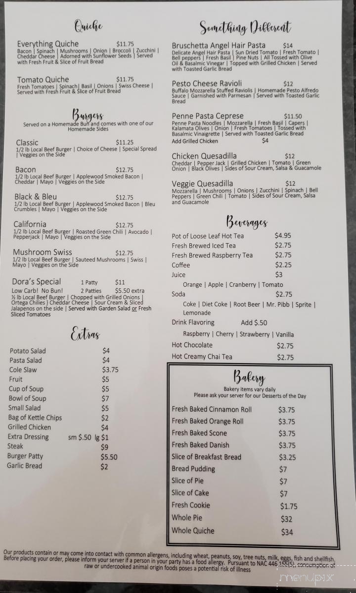 The Courtyard Cafe & Bakery - Fallon, NV menu_pic