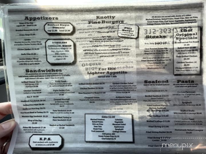 Knotty Pine Diner - Wampsville, NY menu_pic