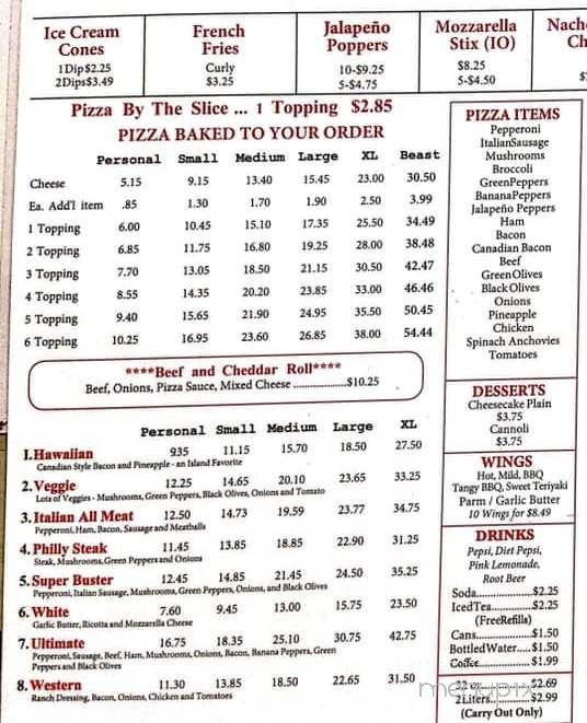 Judy's Pizza - Hawthorne, FL menu_pic