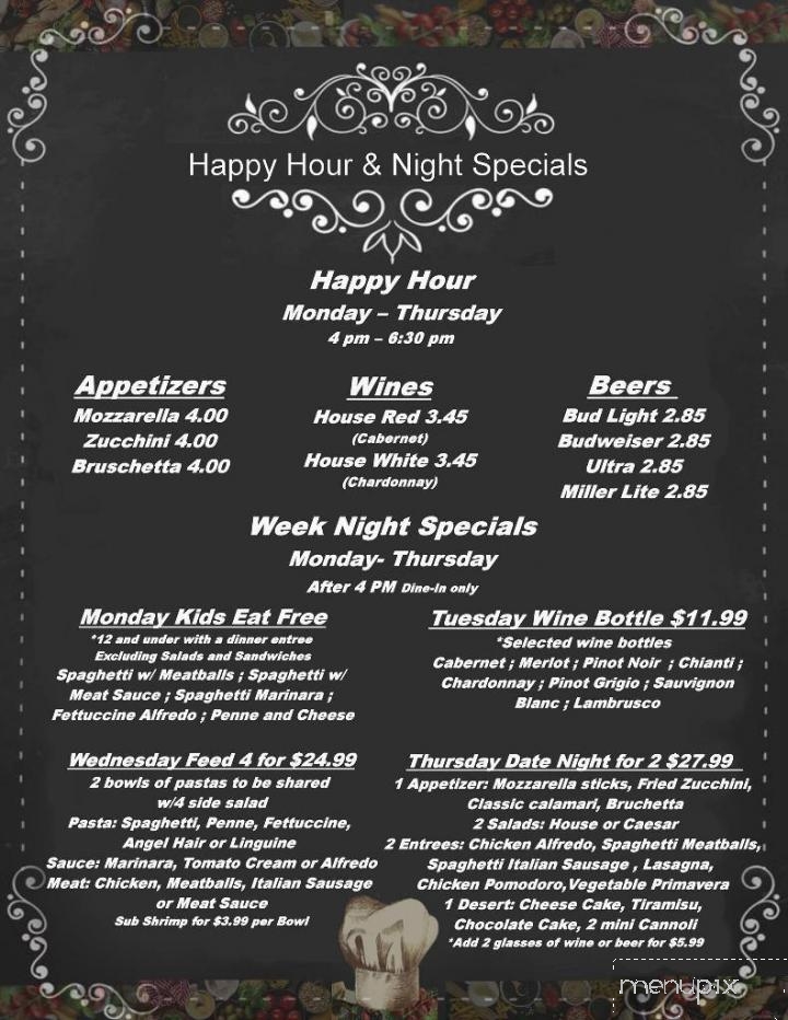 Ivett's Italian Grill - League City, TX menu_pic