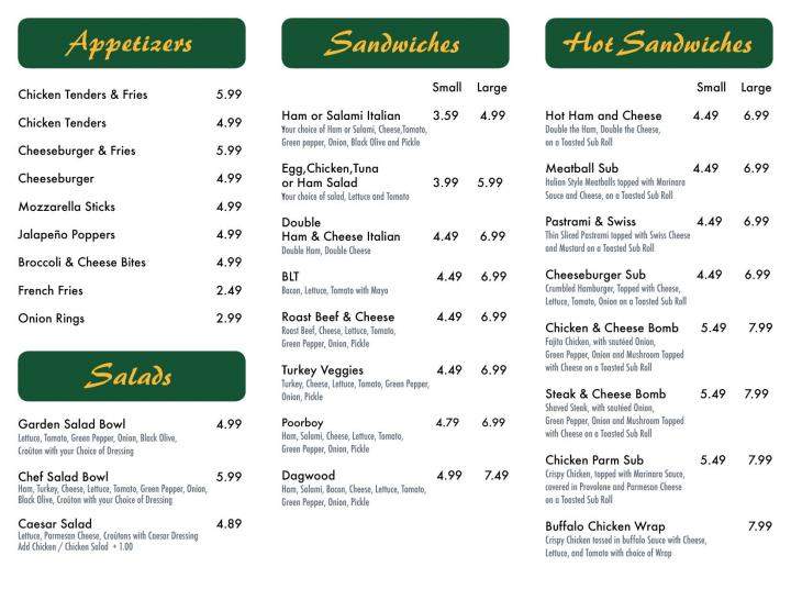 Mallard Mart - West Paris, ME menu_pic