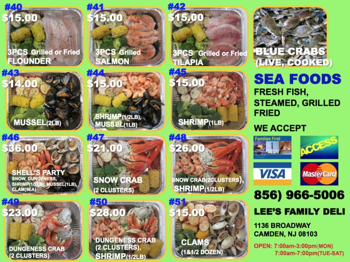 Lee's Family Deli - Camden, NJ menu_pic