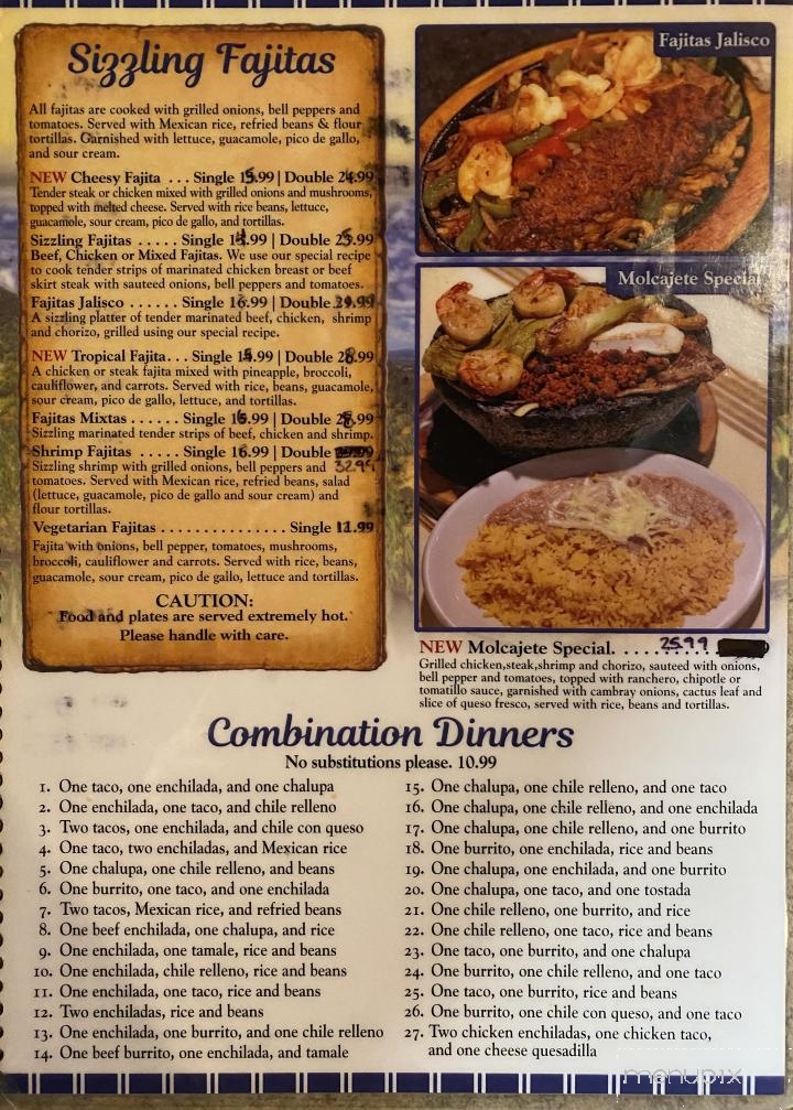 Campo Azul - Nolensville, TN menu_pic