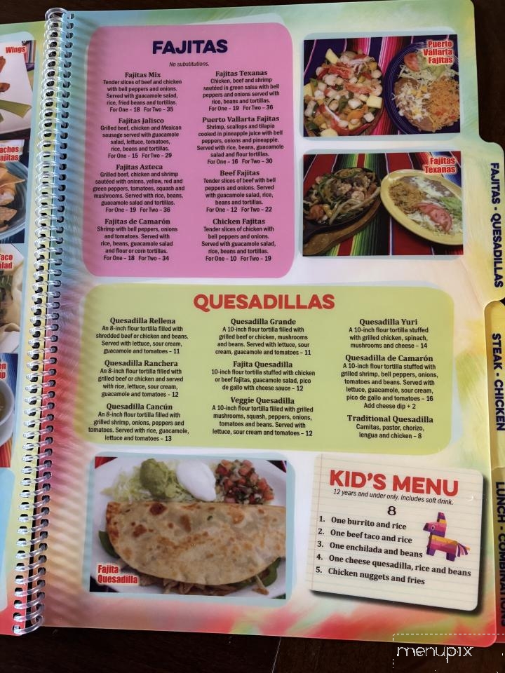 El Agave - Highlands, NC menu_pic