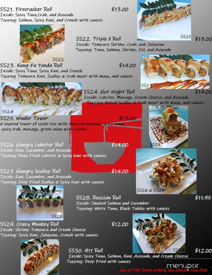 Tokyo House - Winder, GA menu_pic