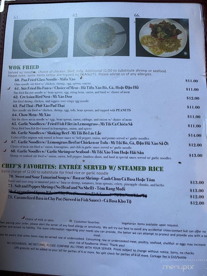 CreAsian Bistro - Pittsburg, CA menu_pic