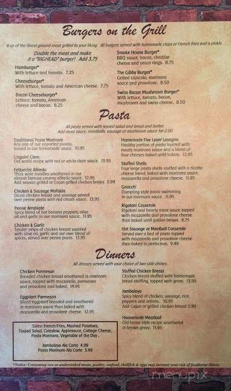 Goodfellos Pizza Pasta and Grille - Zelienople, PA menu_pic