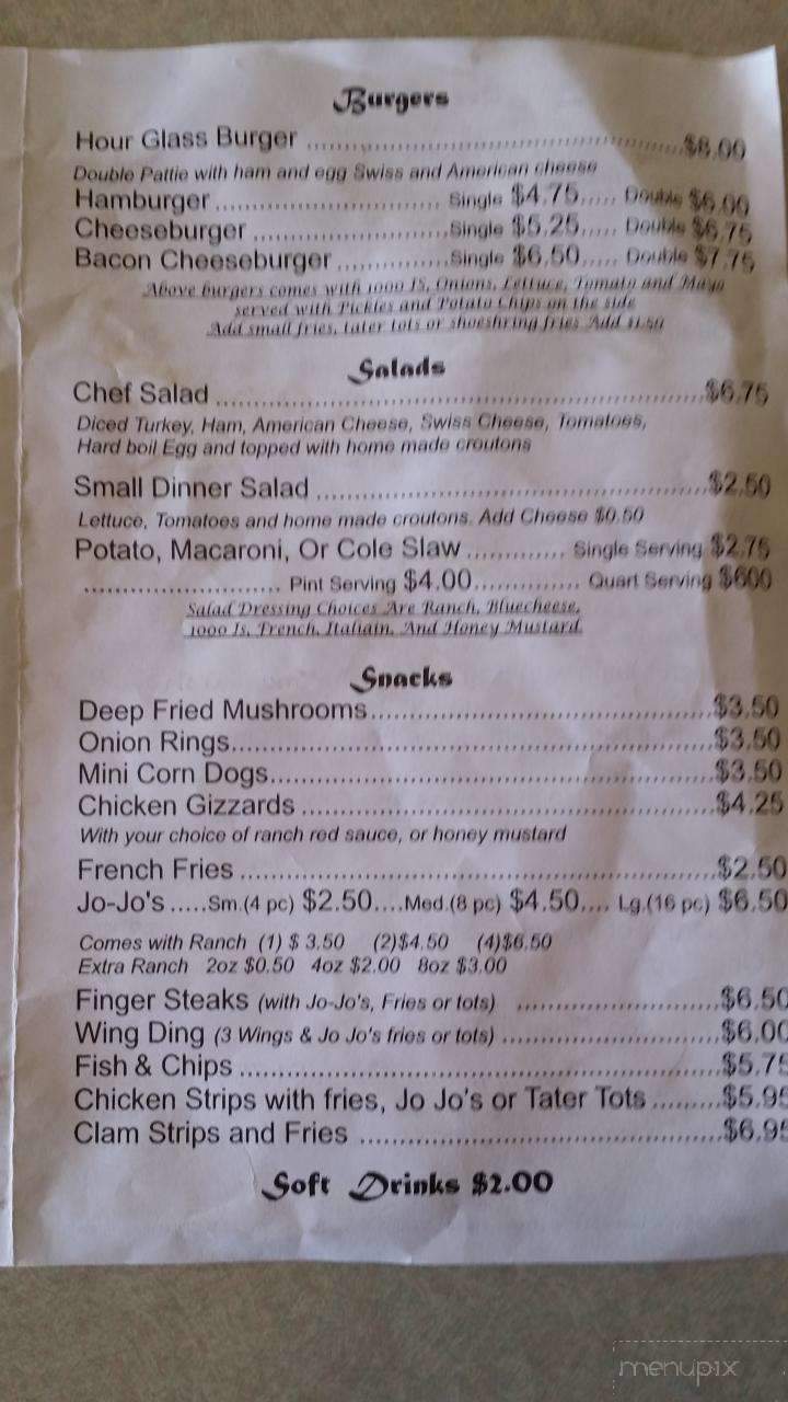 Hour Glass Pub & Eatery - Portland, OR menu_pic