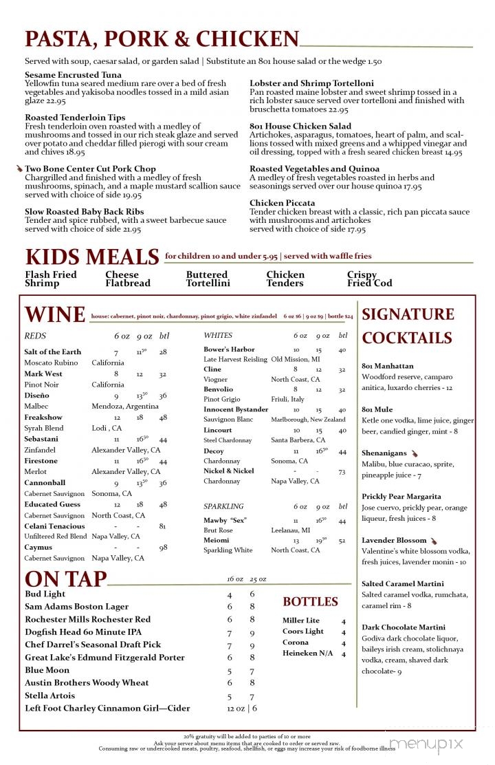 Darrel's Steak and Seafood - Lake Orion, MI menu_pic