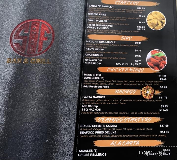 Santa Fe Grill & Bar - Jackson, MS menu_pic