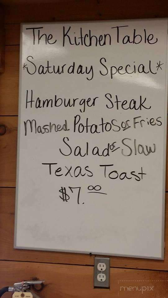 Kitchen Table - Tamassee, SC menu_pic