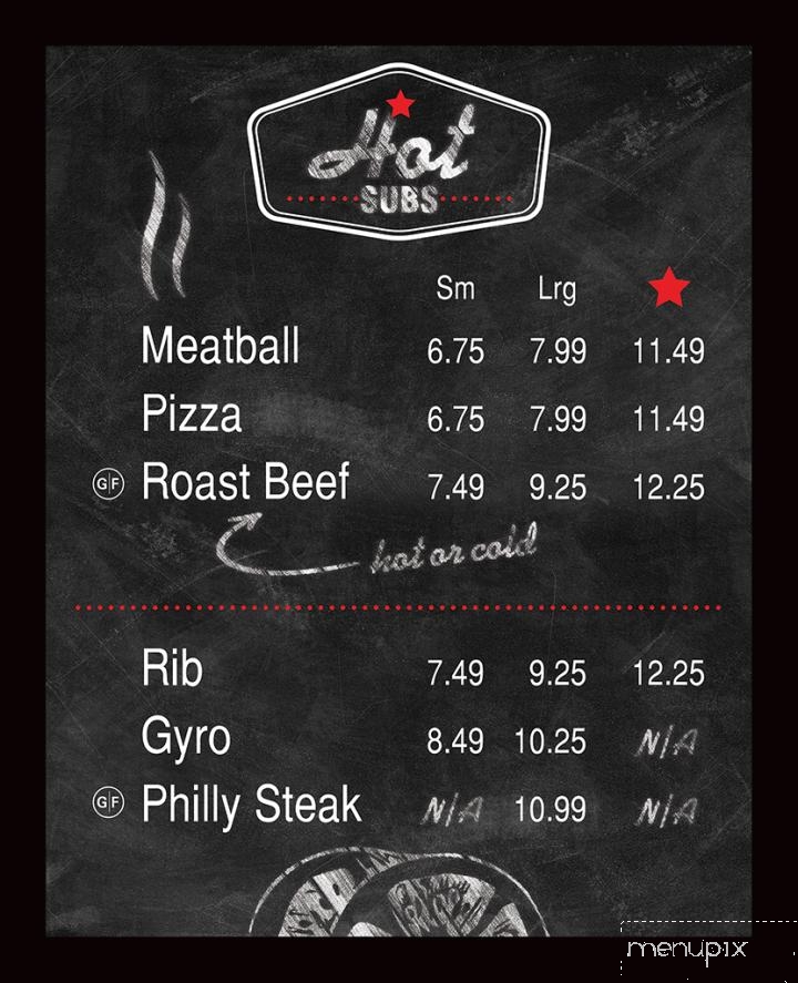 Super Submarine - Niagara Falls, ON menu_pic