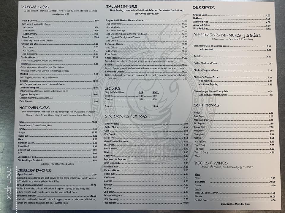 Demeter's - Woodruff, SC menu_pic
