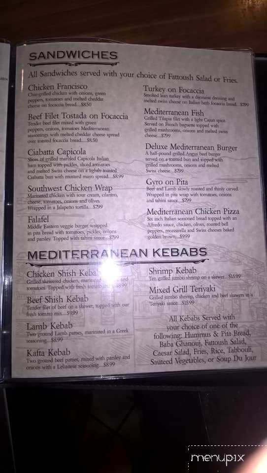 Mediterranean Grill - Wichita, KS menu_pic