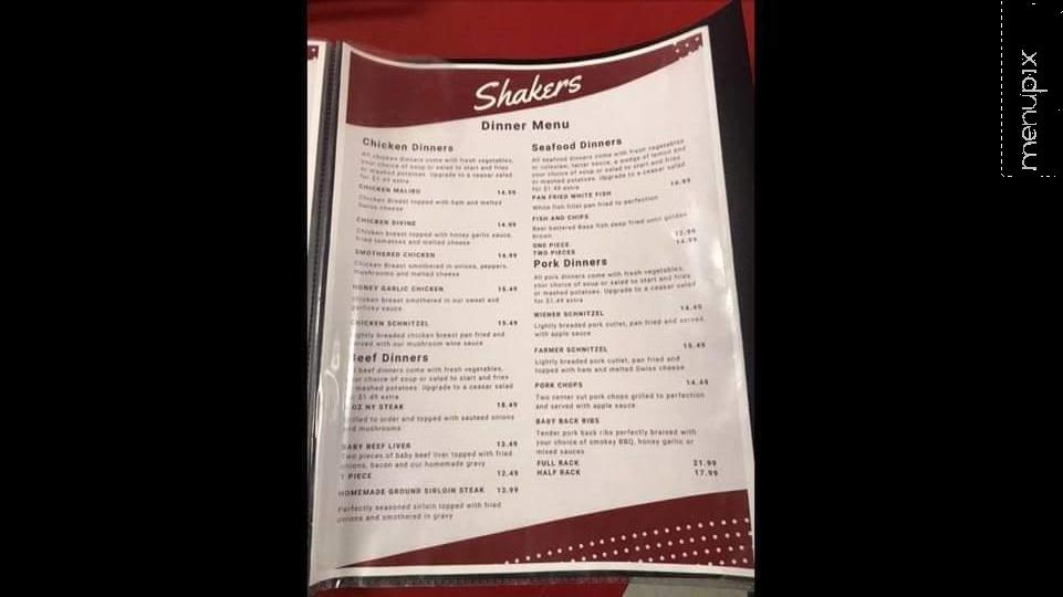 Shakers Family Restaurant - Plattsville, ON
