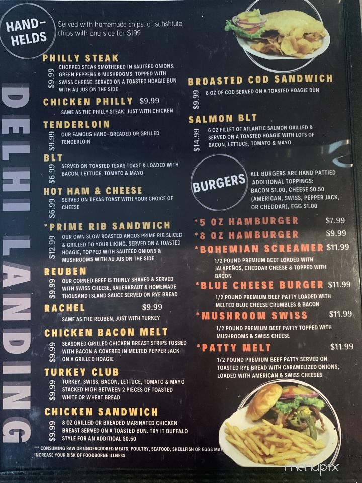 Delhi Landing - Delhi, IA menu_pic