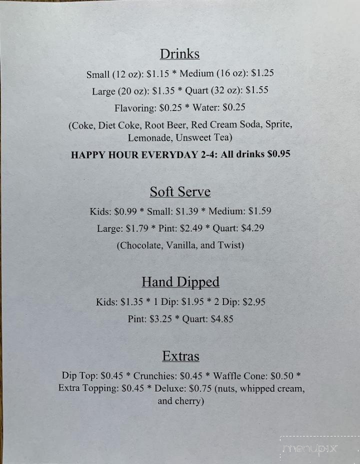 Southside Scoops - Peru, IN menu_pic