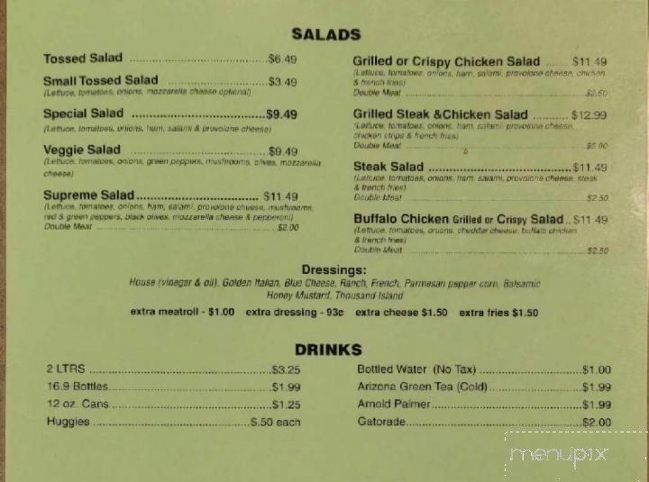 Stello's Pizzeria - Russellton, PA menu_pic