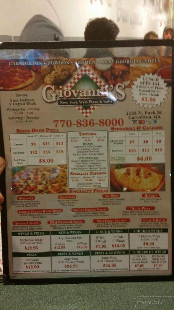 Giovanni's Pizza - Carrollton, GA