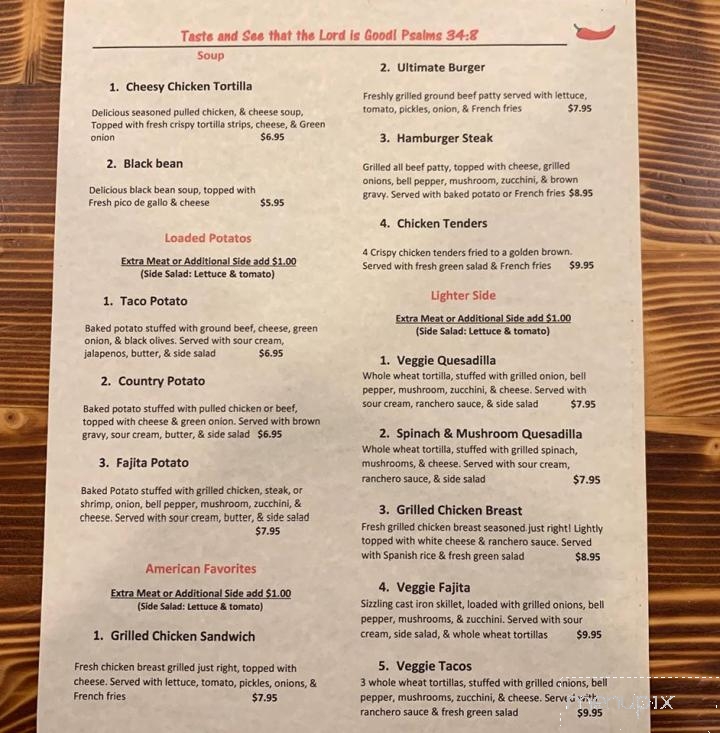 Jose's Restaurant and Grill - Magee, MS menu_pic