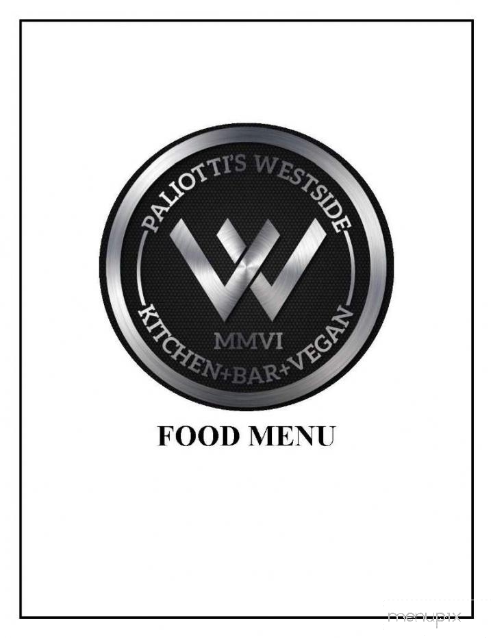 Paliottis Westside - Maple Ridge, BC menu_pic