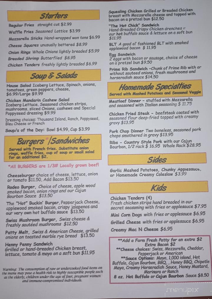 Red Roof Station - Eagle, WI menu_pic