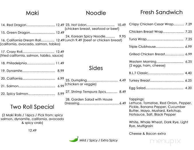 Yummy Korea - Richmond Hill, ON menu_pic