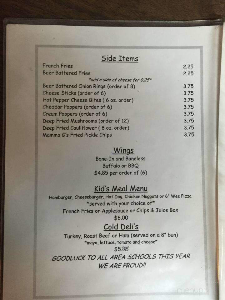 Family Pizza - Sistersville, WV menu_pic