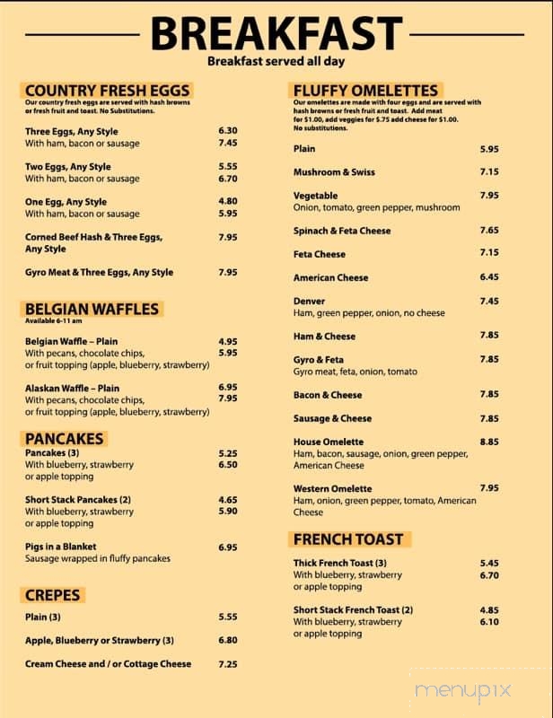 Ardy's Cafe - Two Rivers, WI menu_pic