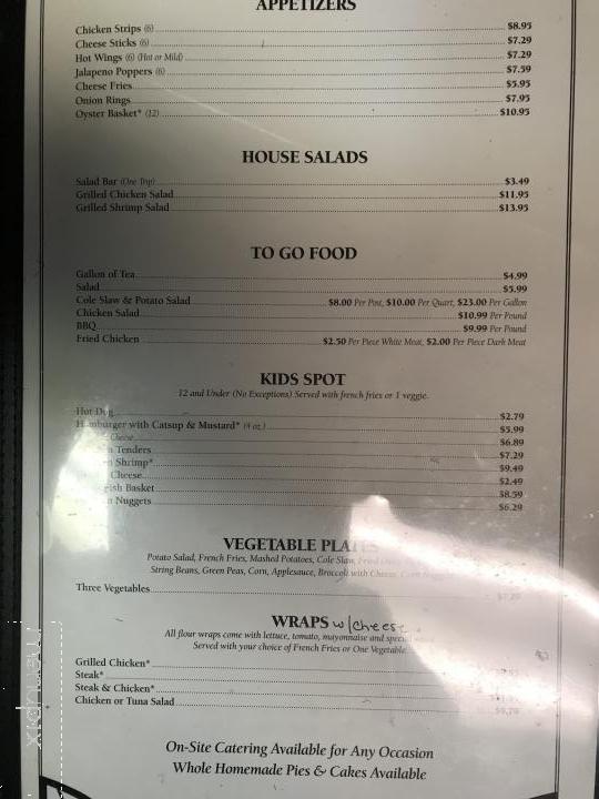 T L's Country Kitchen - Manteo, NC menu_pic