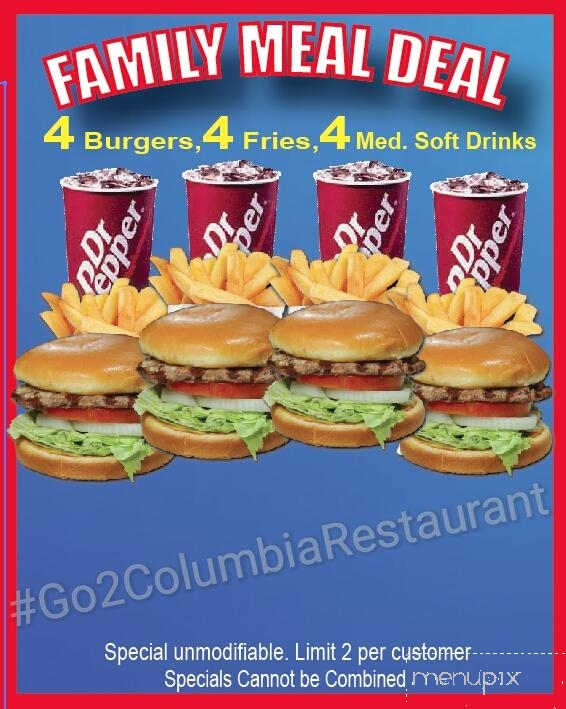 Columbia Restaurant - Carson, CA menu_pic