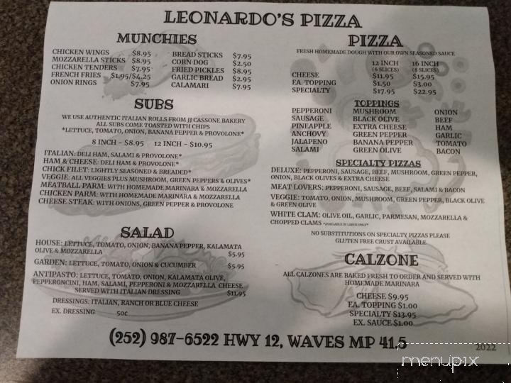 Leonardo's Pizza - Waves, NC