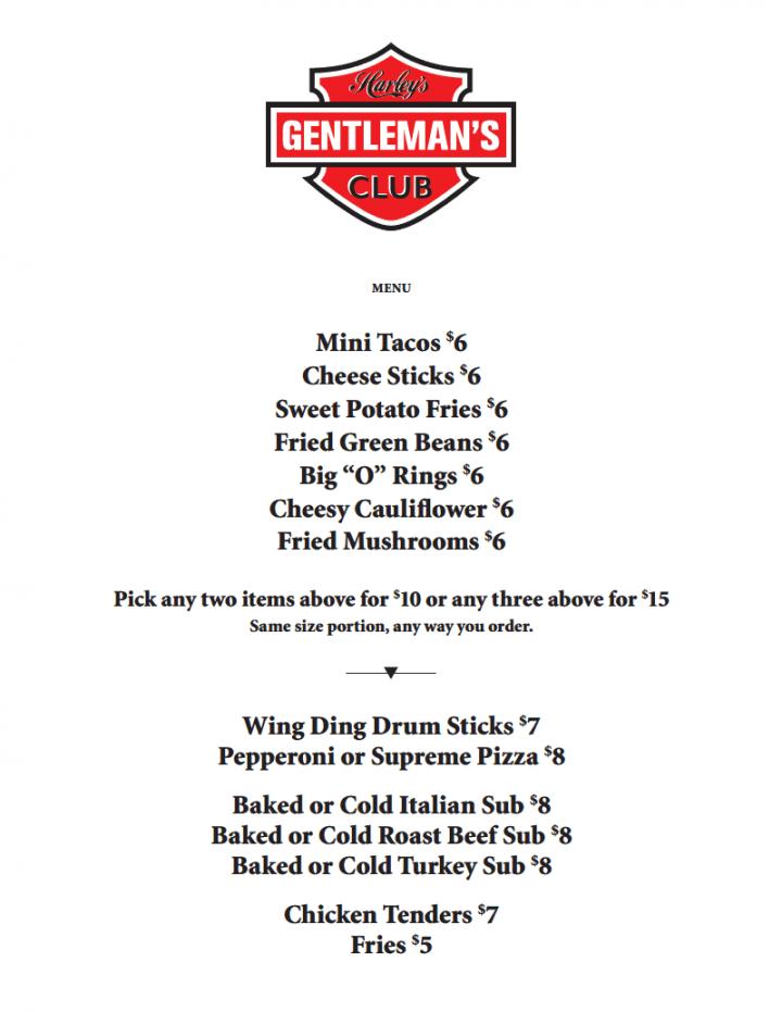 Harley's Gentlemen's Club - Decatur, IN menu_pic