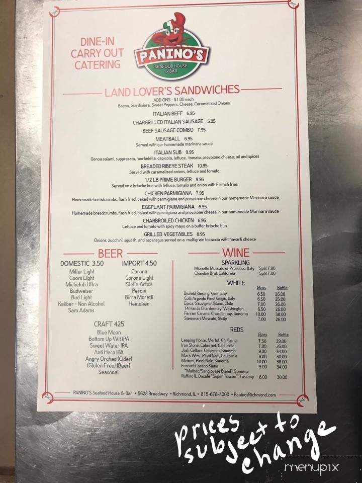 Panino's Italian Sandwiches and Crab Shack - Richmond, IL