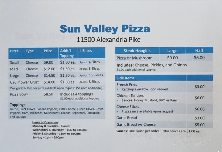 Sun Valley Pizza - Alexandria, KY