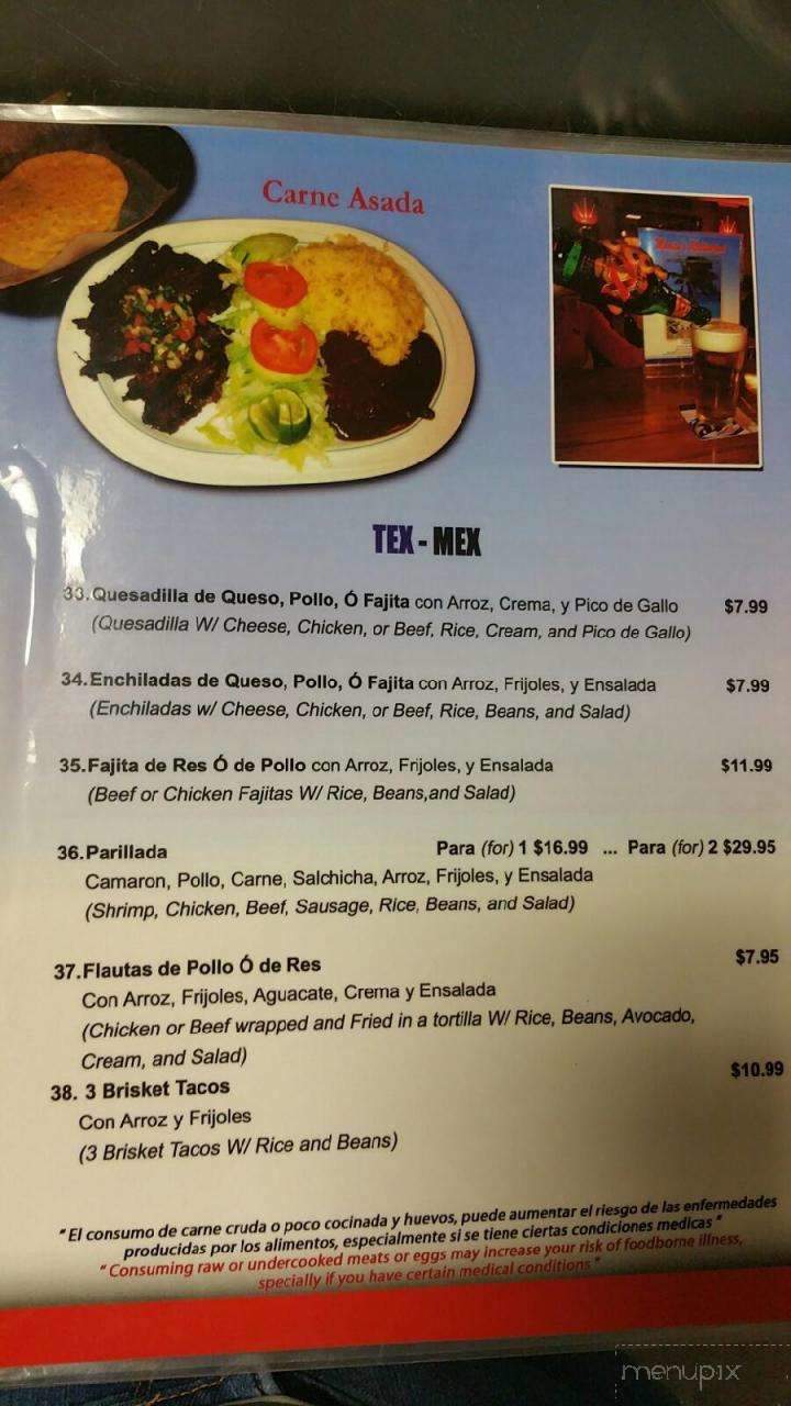 Monica's Restaurant - Dallas, TX menu_pic