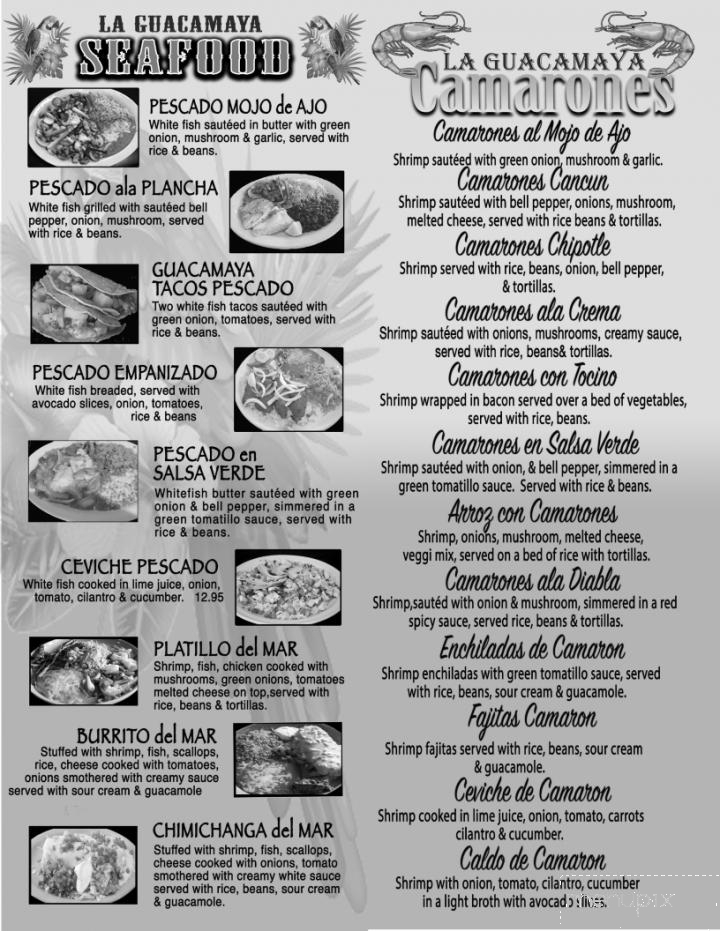 Taqueria La Guacamaya - Grants Pass, OR menu_pic