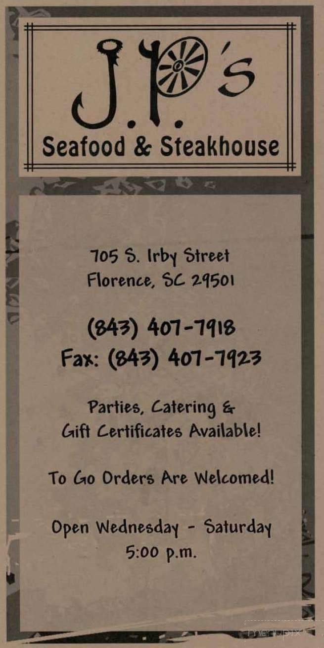 J P's Seafood & Steakhouse - Florence, SC
