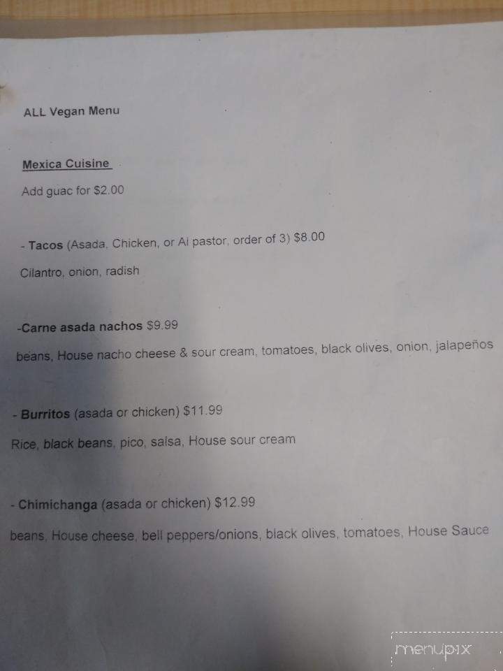 House of Mexica - Reno, NV menu_pic