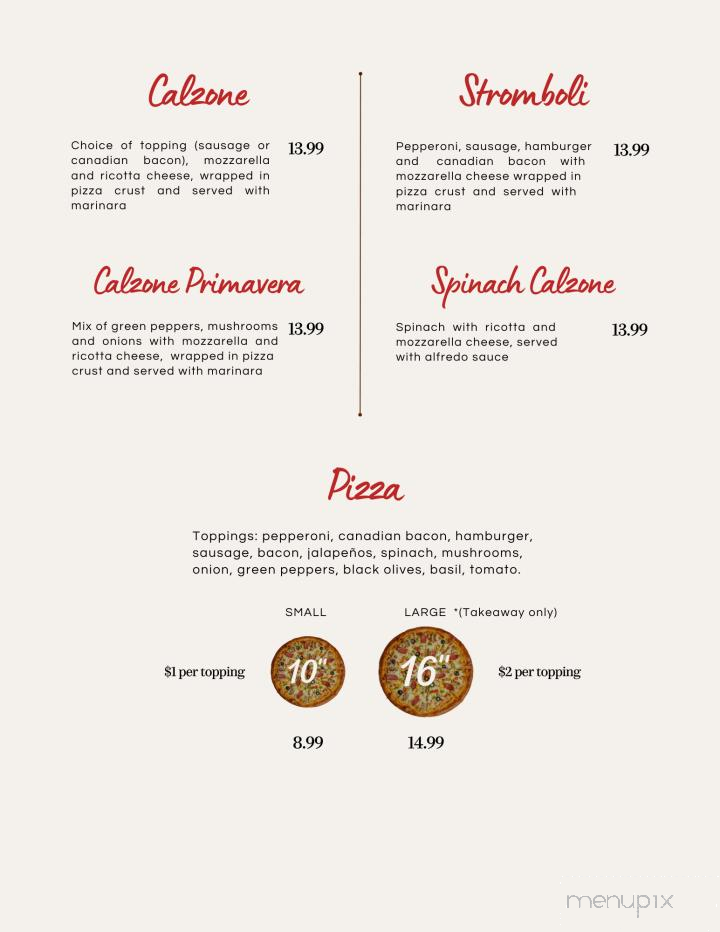 Portofino Italian Restaurant - Conway, AR menu_pic