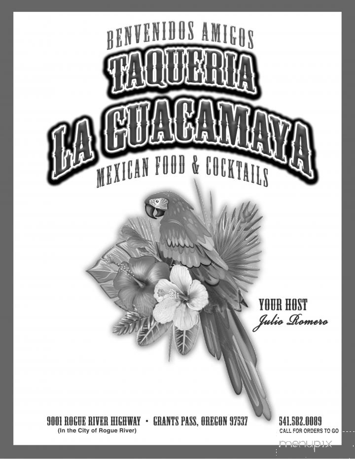 Taqueria La Guacamaya - Grants Pass, OR menu_pic
