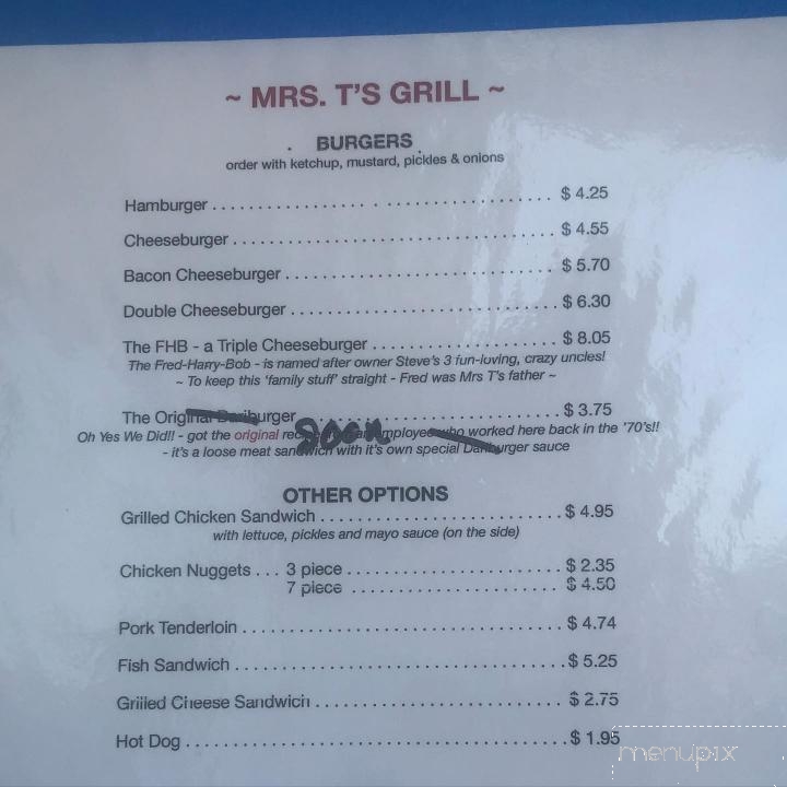 Mrs T's Dairi Creme - Louisville, NE menu_pic