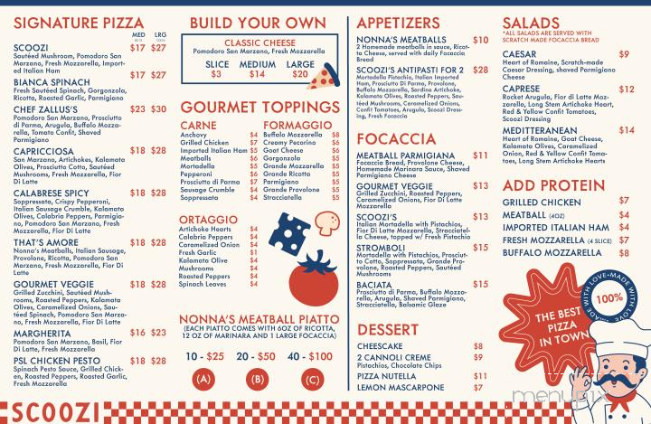 Scoozi Artisan Pizza - Port St. Lucie, FL menu_pic