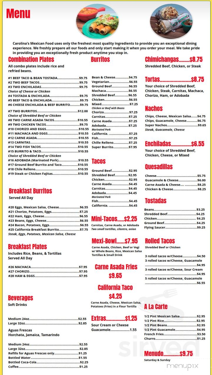 Fire Escape Bar & Grill - Citrus Heights, CA menu_pic