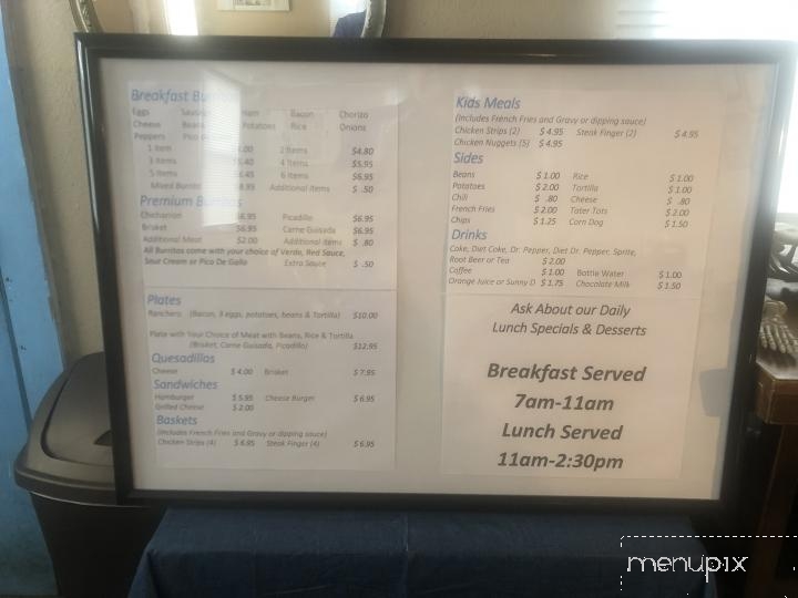 Granny's Taquitos - Graham, TX menu_pic